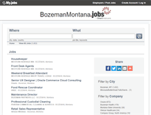 Tablet Screenshot of bozemanmontana.jobs